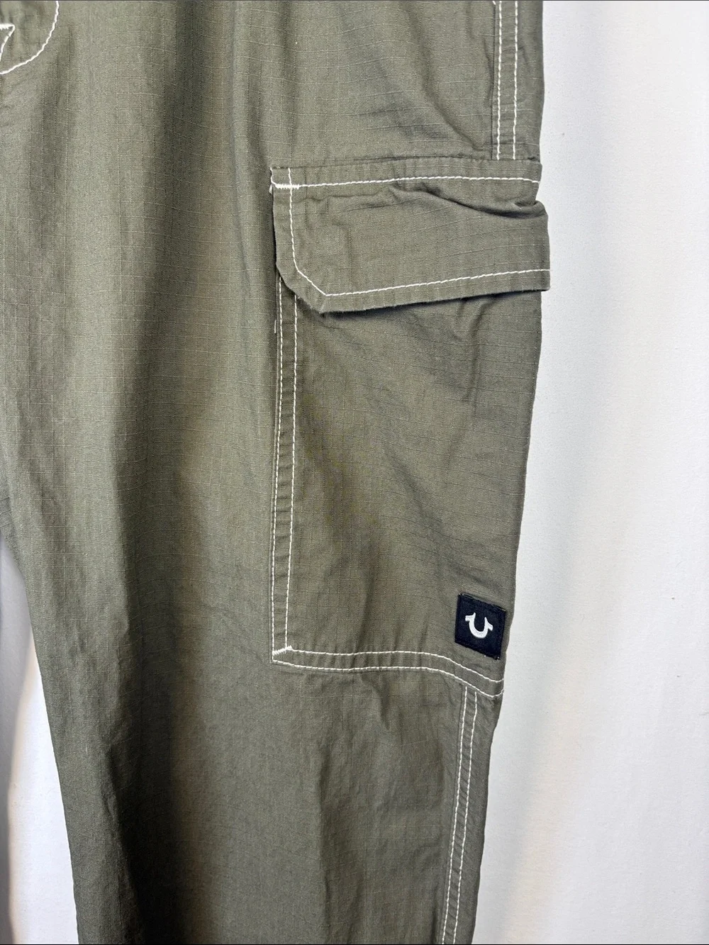 TRUE RELIGION Pants Men's Green Ripstop Cargo Pant